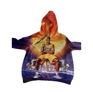 Kobe Bryant Hoodie  LA Lakers Kids Basketball Large